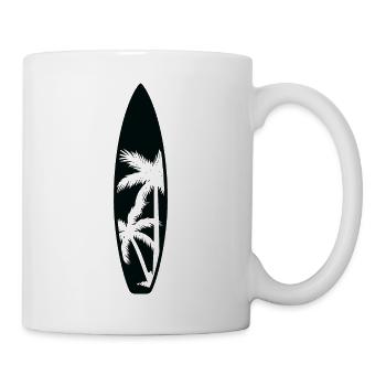 Surfer Surfboard Wassersport Wellenreiten - Tasse - Weiß - Rechts