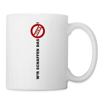 Wir schaffen das nicht lang Arm Flagge Deutschland - Tasse - Weiß - Rechts