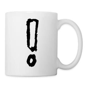 ausrufezeichen - Tasse - Weiß - Rechts