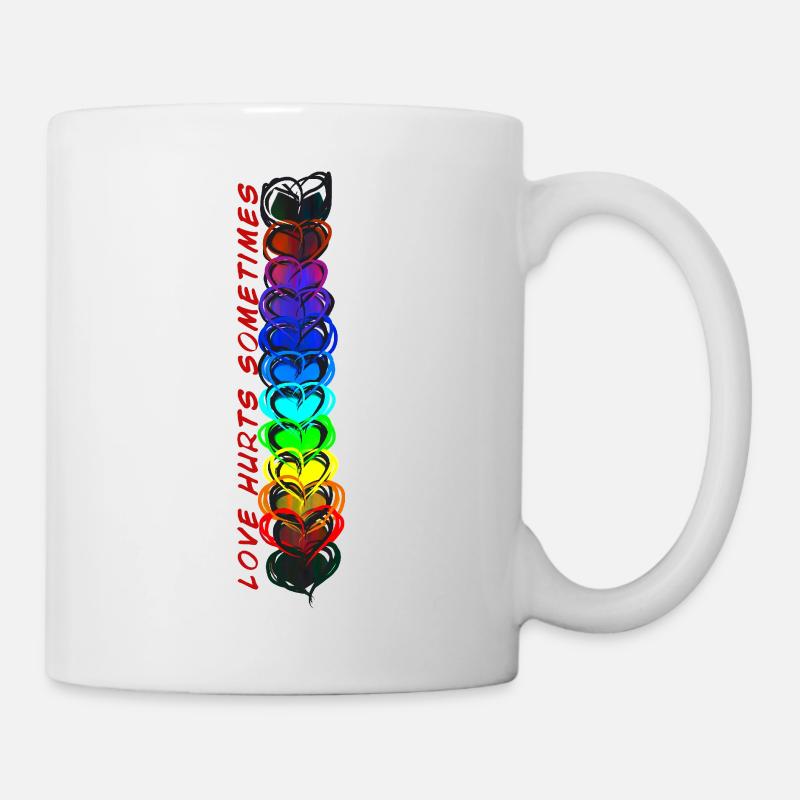 Love Hurts sometimes - Mug - white