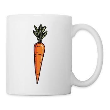 Karotte - Tasse - Weiß - Rechts