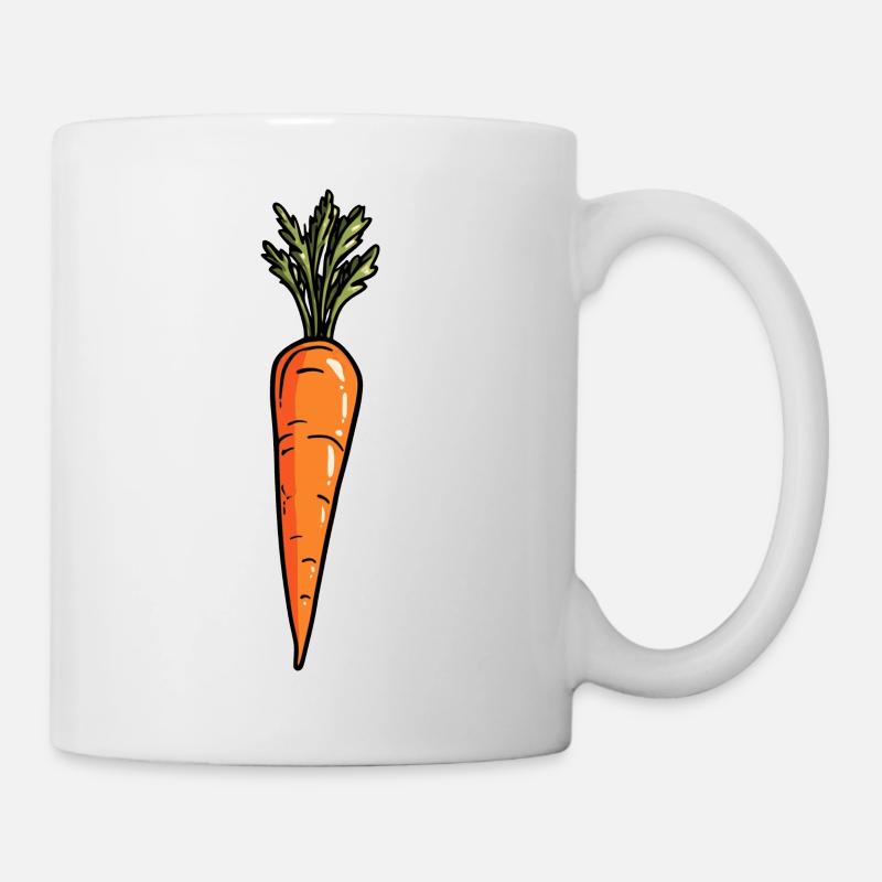 Karotte - Tasse - Weiß
