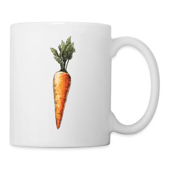 Carotte - Mug blanc - blanc - Droite