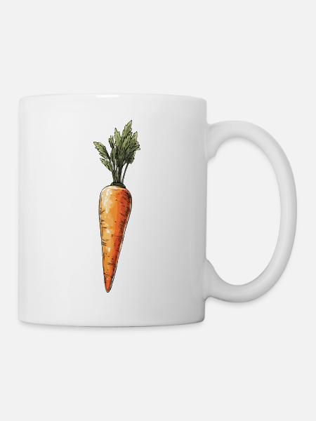 Möhre - Tasse - Weiß