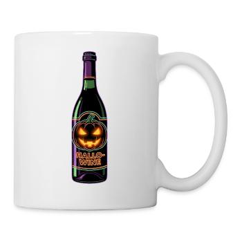 Hallowine Lustiges Wein Halloween - Tasse - Weiß - Rechts