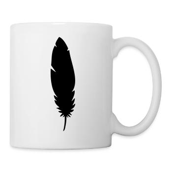 feder  - Tasse - Weiß - Rechts
