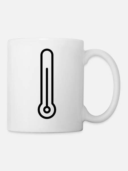 Thermometer - Tasse - Weiß