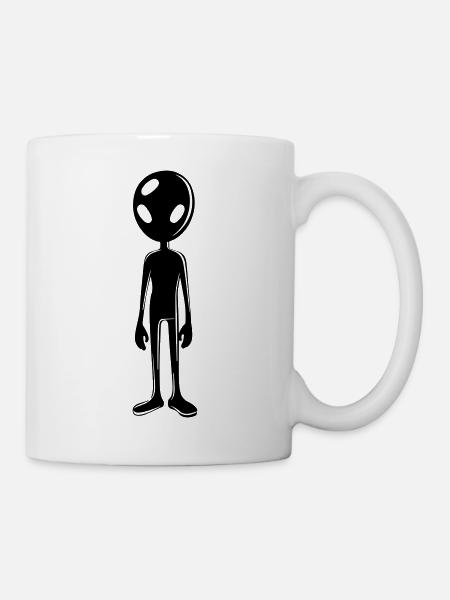 Alien Außerirdischer - Tasse - Weiß