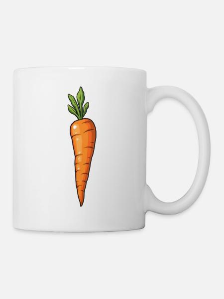 Karotte - Tasse - Weiß