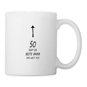 So sieht die beste Mama der Welt aus - Tasse - Weiß - Rechts