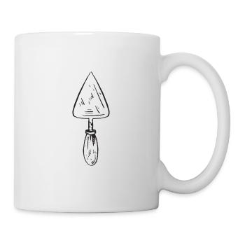Trowel tool drawing - Mug - white - Right