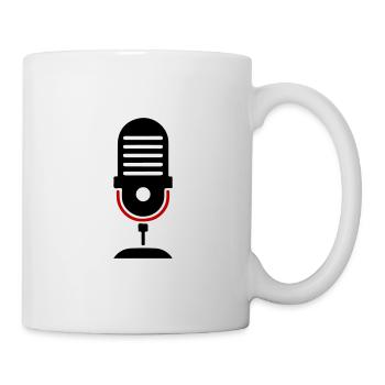 Microphone Podcast Logo - Mug - white - Right