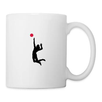 Volleyball - Tasse - Weiß - Rechts