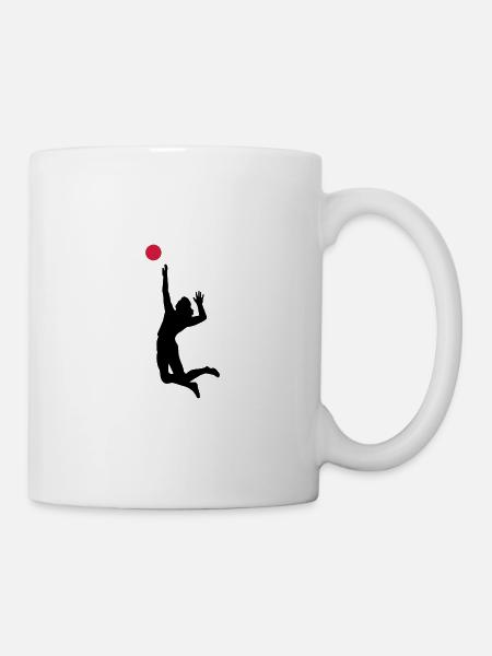 Volleyball - Tasse - Weiß