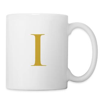 Number 1 Roman Numeral I Gold - Mug - white - Right