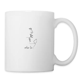 Endless love kiss - Line Art - Tasse - Weiß - Rechts