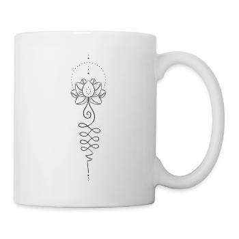 Lotus blossom ornament - Mug - white - Right