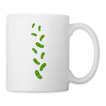 Gurke Comic - Tasse - Weiß - Rechts