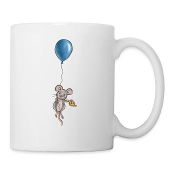 Maus - Tasse - Weiß - Rechts