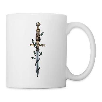 Schwert - Tasse - Weiß - Rechts