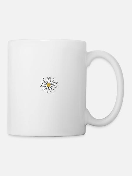 Blumenfeld - Tasse - Weiß
