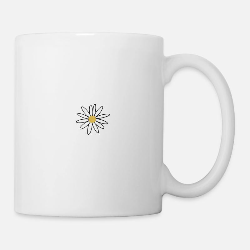 Blumenfeld - Tasse - Weiß