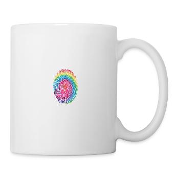 Empreinte digitale Gay Pride - Mug blanc - blanc - Droite