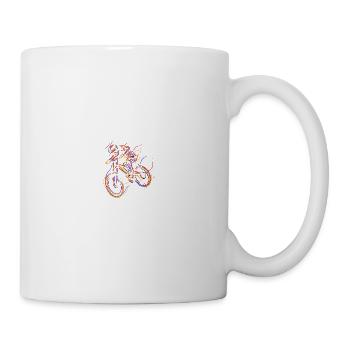 Mountain Biking Mountain Biking Downhill - Mug - white - Right