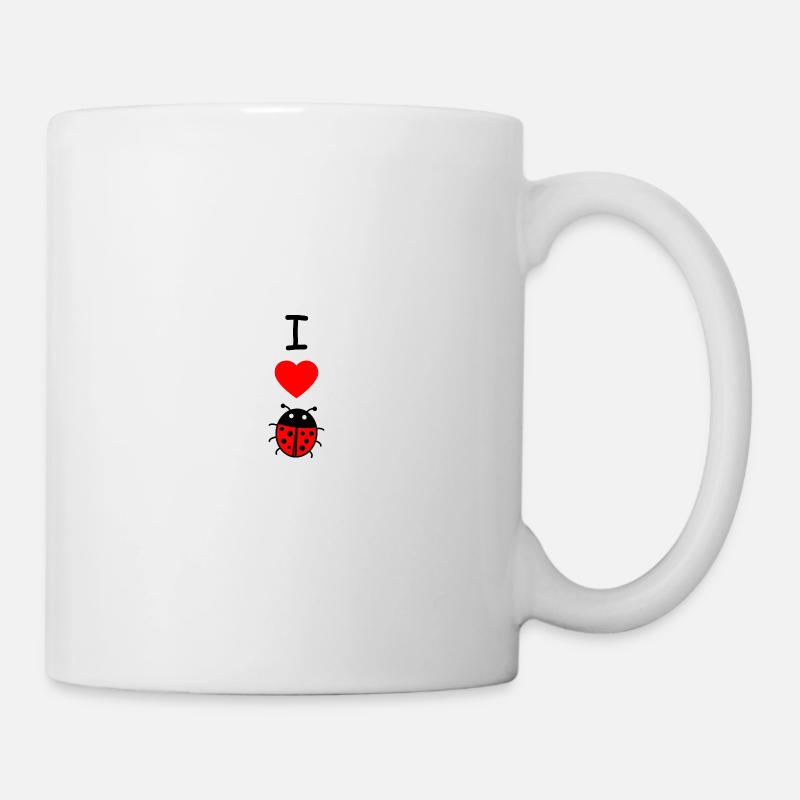 Marienkäfer - Tasse - Weiß