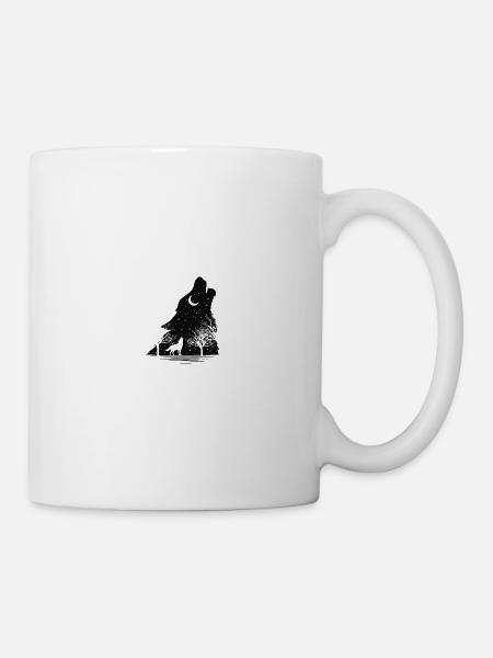 The howling wolves under the stars - Mug - white