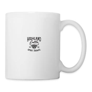 Highland Cattle are my spirit Animal - Mug - white - Right