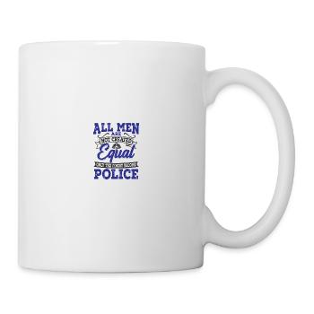 Polizist Polizeibeamter Strafverfolgungsgrafik - Tasse - Weiß - Rechts