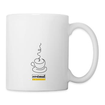 Erstmal ein Käffchen! - Tasse - Weiß - Rechts