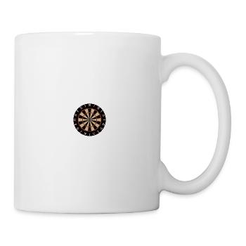Dartscheibe für Dart Fans, Geschenkidee, Geschenk - Tasse - Weiß - Rechts