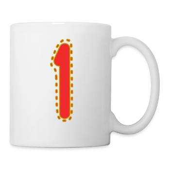 1. 1 YEAR. 1st ANNIVERSARY. 1 YEAR BIRTHDAY - Mug - white - Right