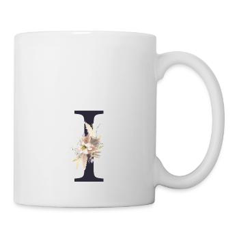 Customizable Monogram I Floral - Mug - white - Right