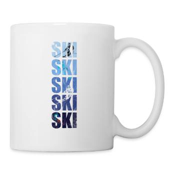 skiing - Mug - white - Right