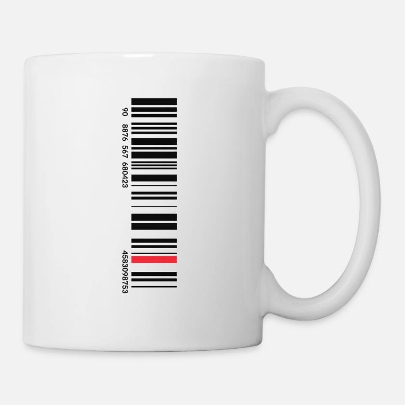 Barcode - Tasse - Weiß