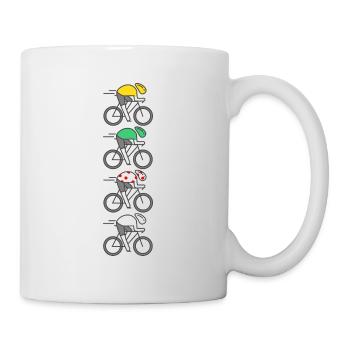 Fahrrad Fahrrad Fahrräder Frankreich Trikot Champion - Tasse - Weiß - Rechts