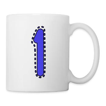 1. 1 YEAR. 1st ANNIVERSARY. 1 YEAR BIRTHDAY - Mug - white - Right