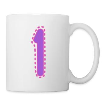 1. 1 YEAR. 1st ANNIVERSARY. 1 YEAR BIRTHDAY - Mug - white - Right