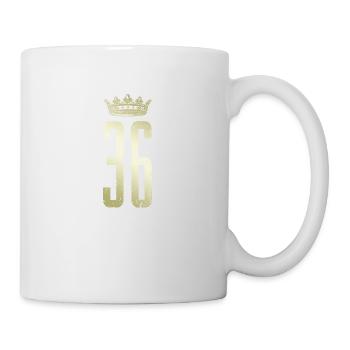 36 number crown - Mug - white - Right
