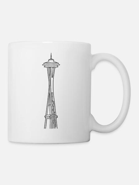 "Space Needle" in Seattle - Tasse - Weiß
