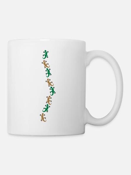 Huit Geckos - Mug blanc - blanc