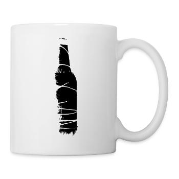 Bierflasche Draht - Tasse - Weiß - Rechts