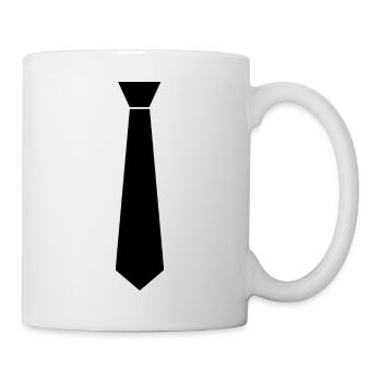 Krawatte - Tasse - Weiß - Rechts