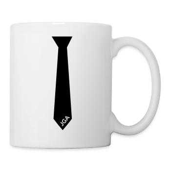 JGA Krawatte - Tasse - Weiß - Rechts