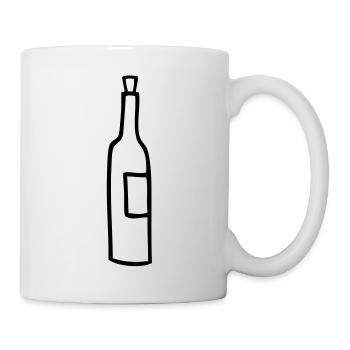 flasche leer - Tasse - Weiß - Rechts