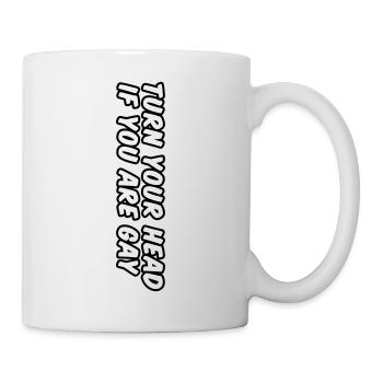 turn your head if you - Mug blanc - blanc - Droite