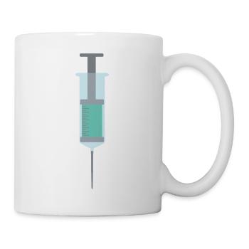 Spritze - Tasse - Weiß - Rechts